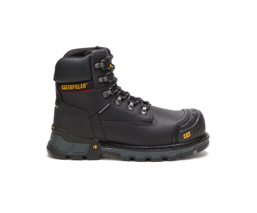 Caterpillar Excavator XL 6 Waterproof Composite Toe - Sicherheitsstiefel Herren Schwarz - Schweiz EB